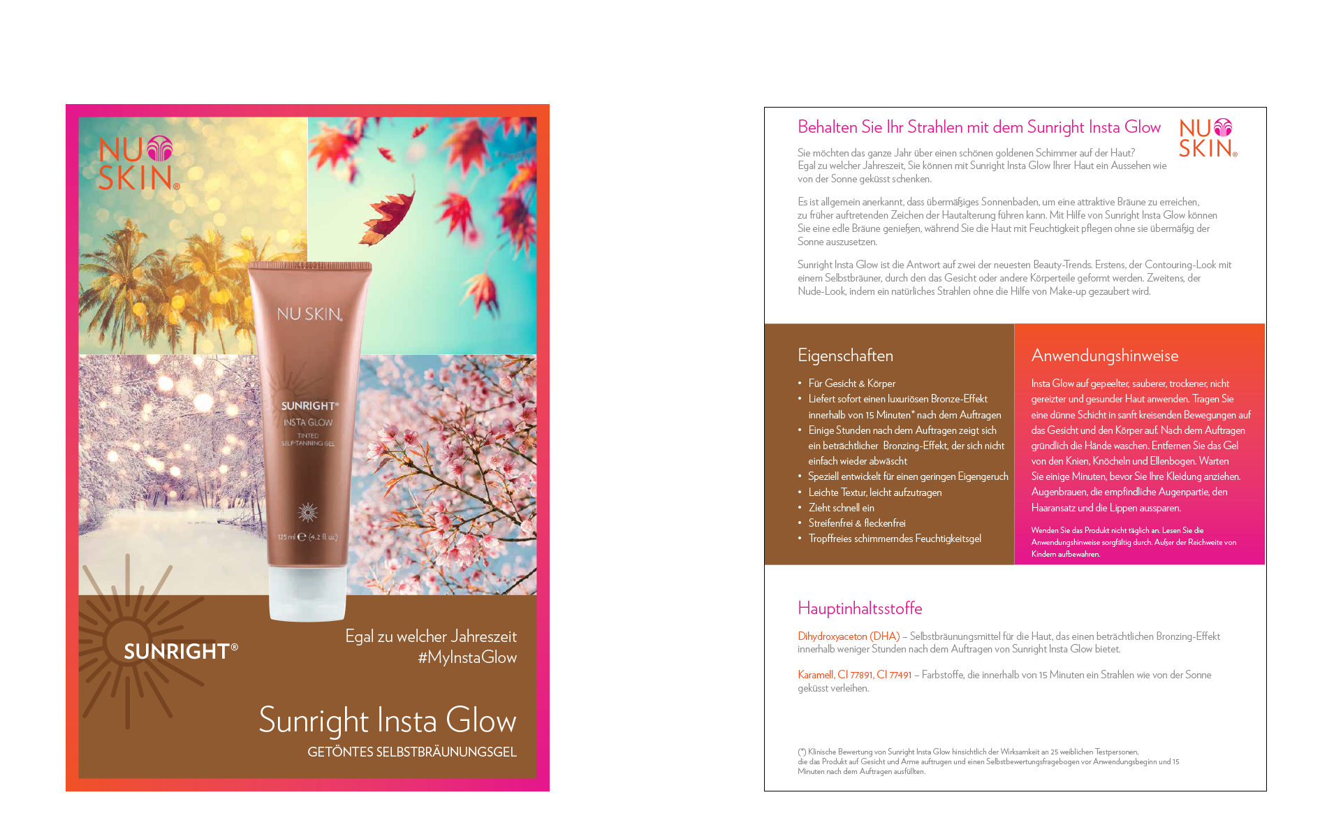Flyer "Sunright Insta Glow"